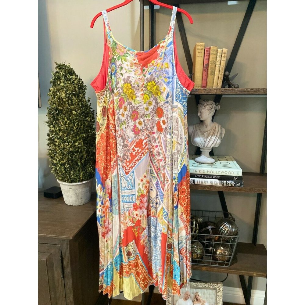 NWT Johnny Was Kara Floral Baroque High Low Dress - Picture 9 of 9